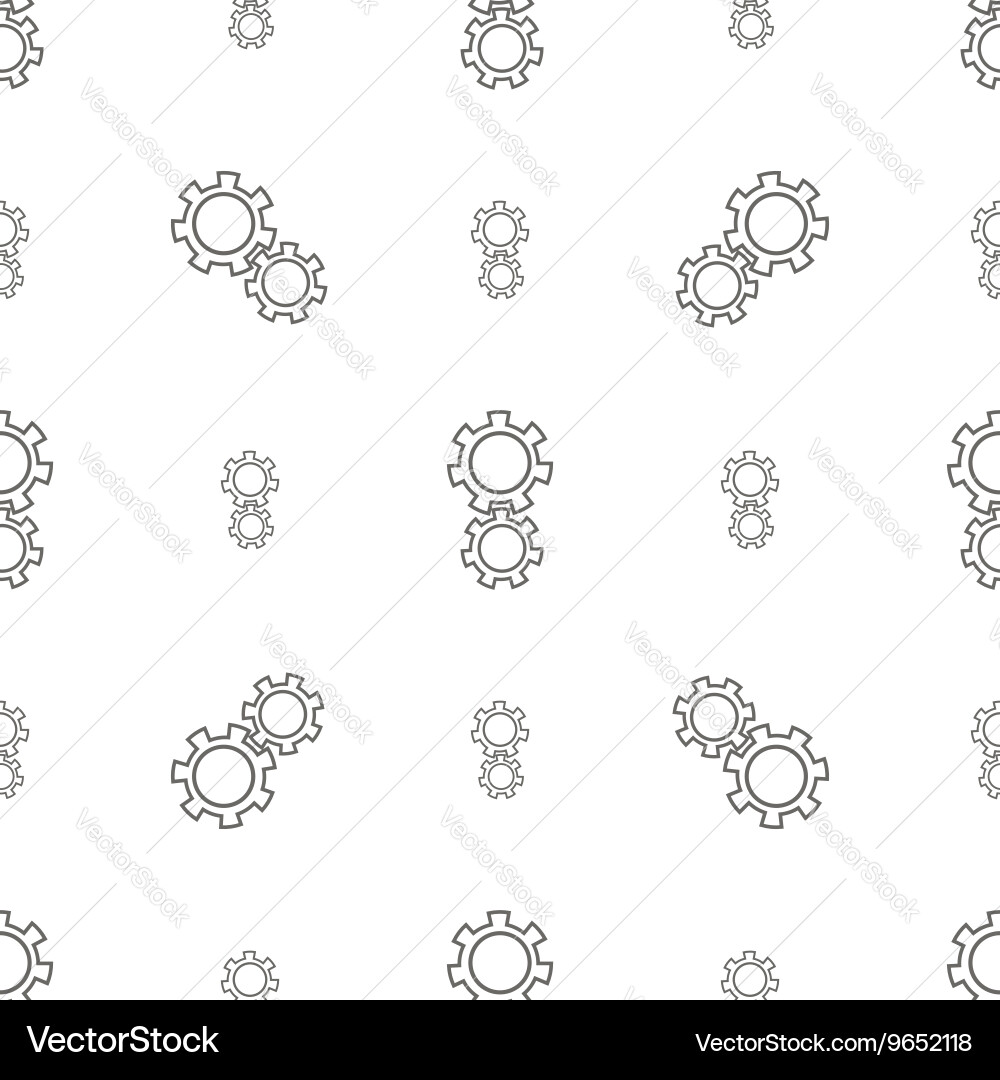 Seamless gears pattern Vector Image