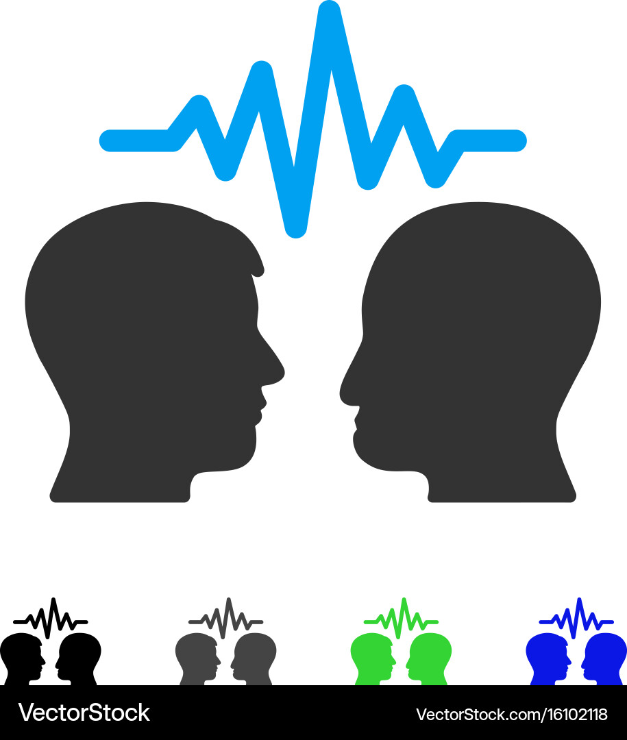 User dialog signal flat icon Vector Image