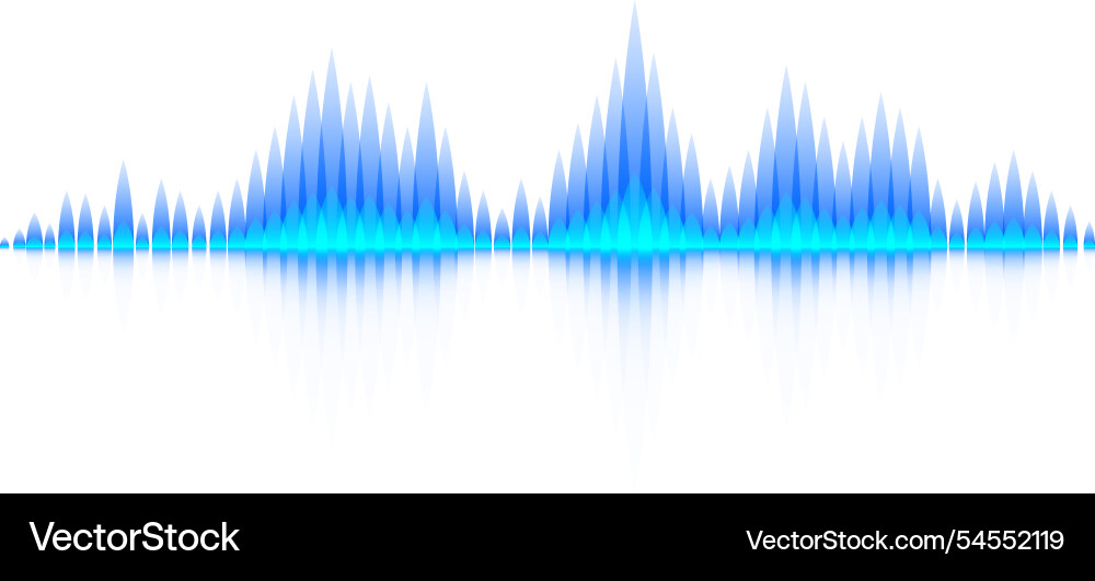 Blue gradient music waveforms are creating Blue gradient music waveforms are creating vector image