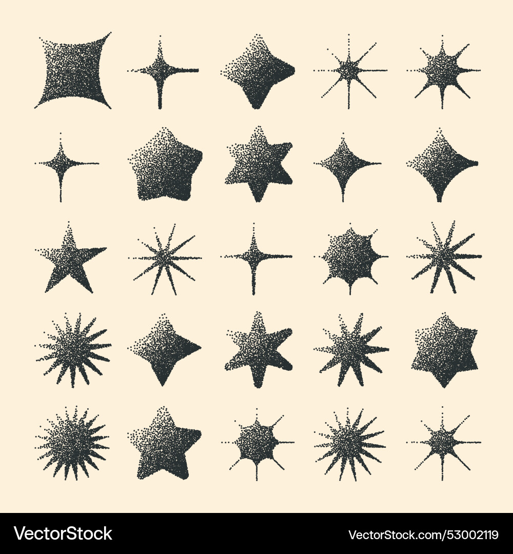 Brutalist geometric shapes dotted objects Brutalist geometric shapes dotted objects vector image