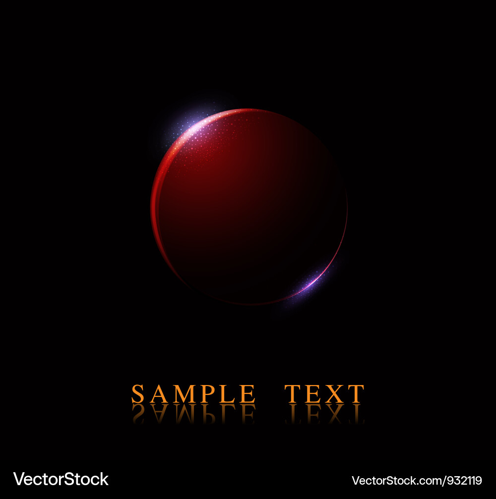 Cosmic Collision - Dark Space Vector Image