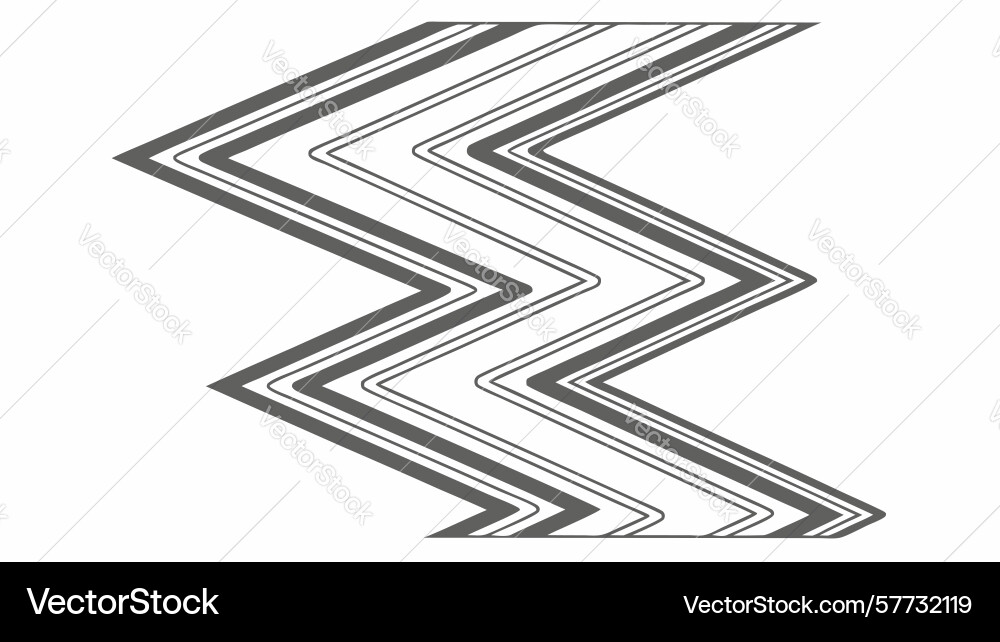 Dynamic chevron zigzag pattern abstract design vector image