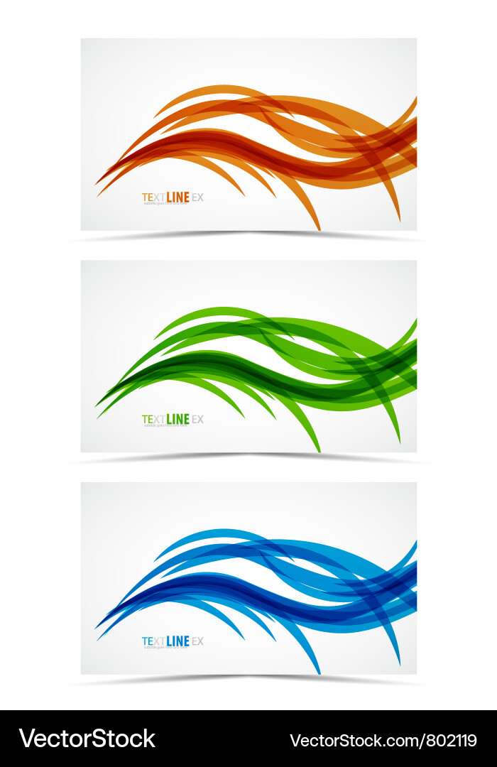 Dynamic Wave Lines vector image