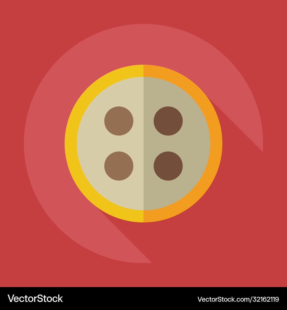Flat modern design with shadow icons button vector image