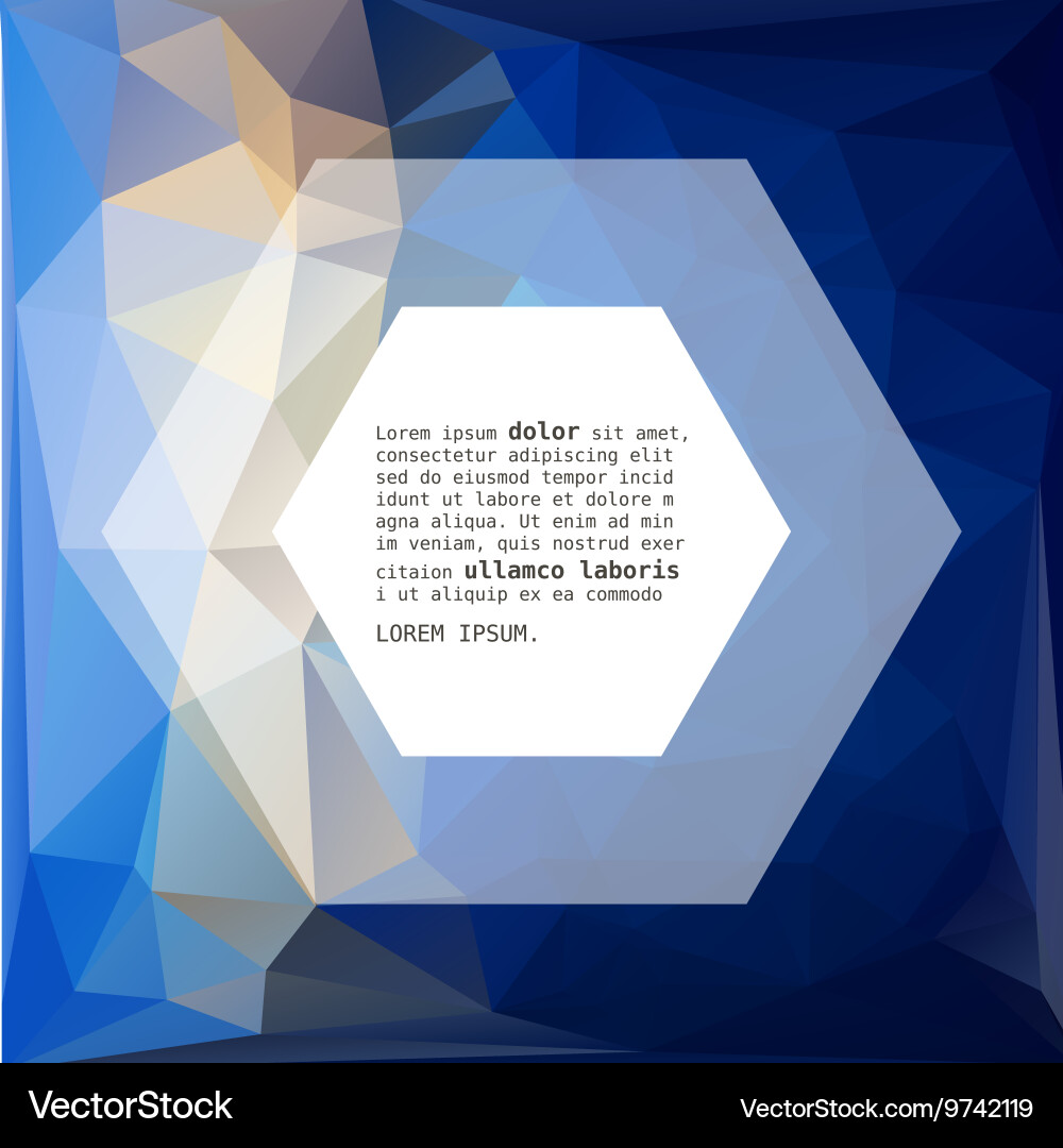 Geometric triangular abstract background vector image