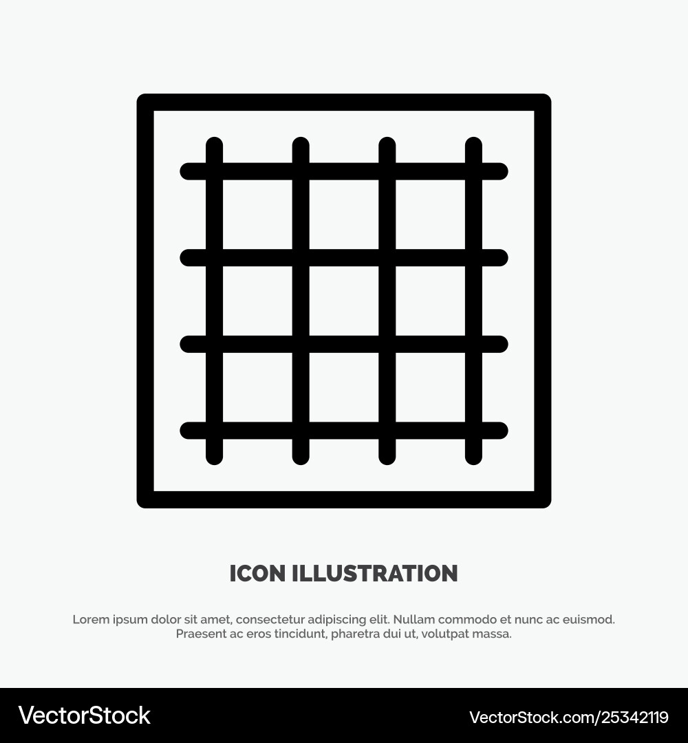 Grid graph drawing area software line icon Vector Image