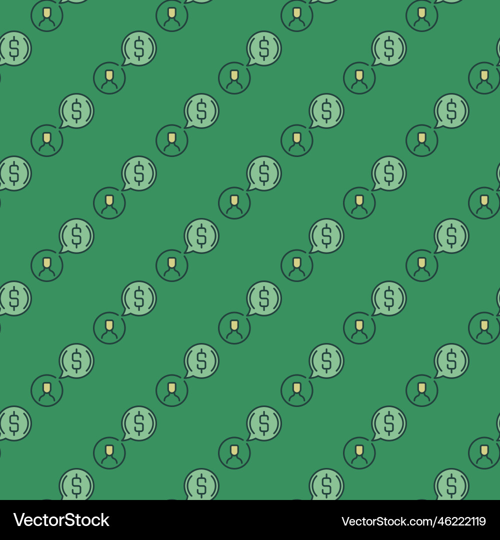 Man and speech bubble with dollar colored Man and speech bubble with dollar colored vector image