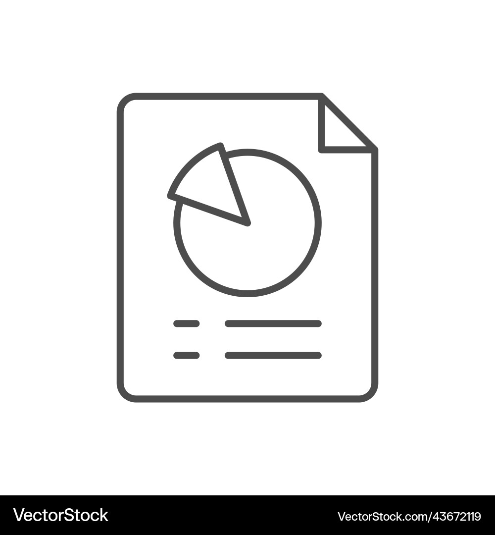 Report with graph line icon Report with graph line icon vector image