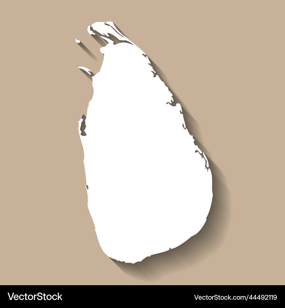 Sri lanka country map silhouette Sri lanka country map silhouette vector image