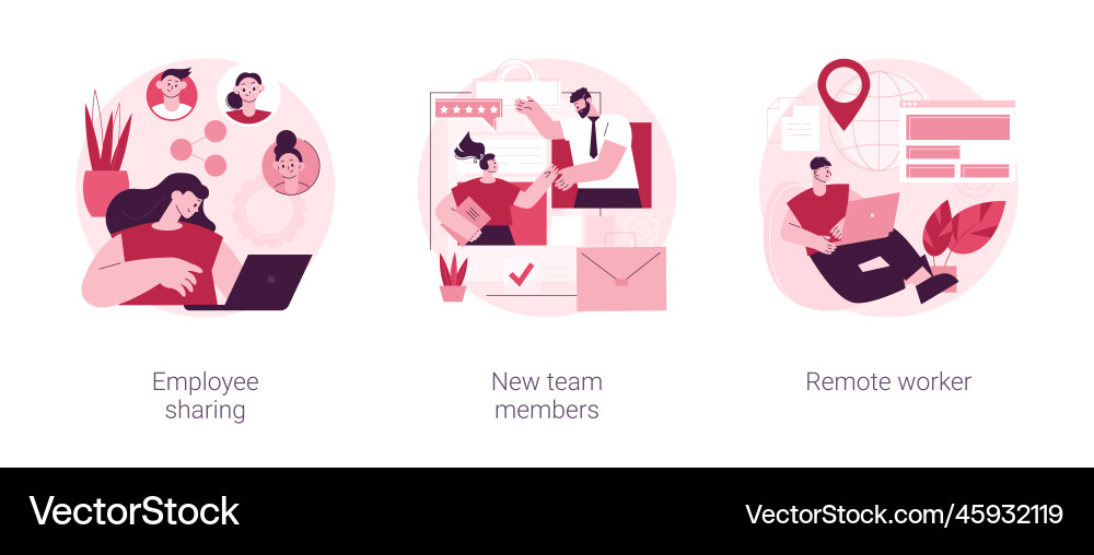 Teamwork abstract concept Teamwork abstract concept vector image