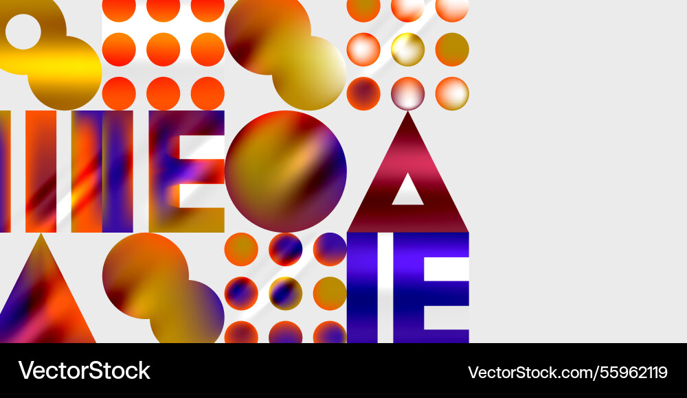 Triangles circles squares rectangles design Triangles circles squares rectangles design vector image