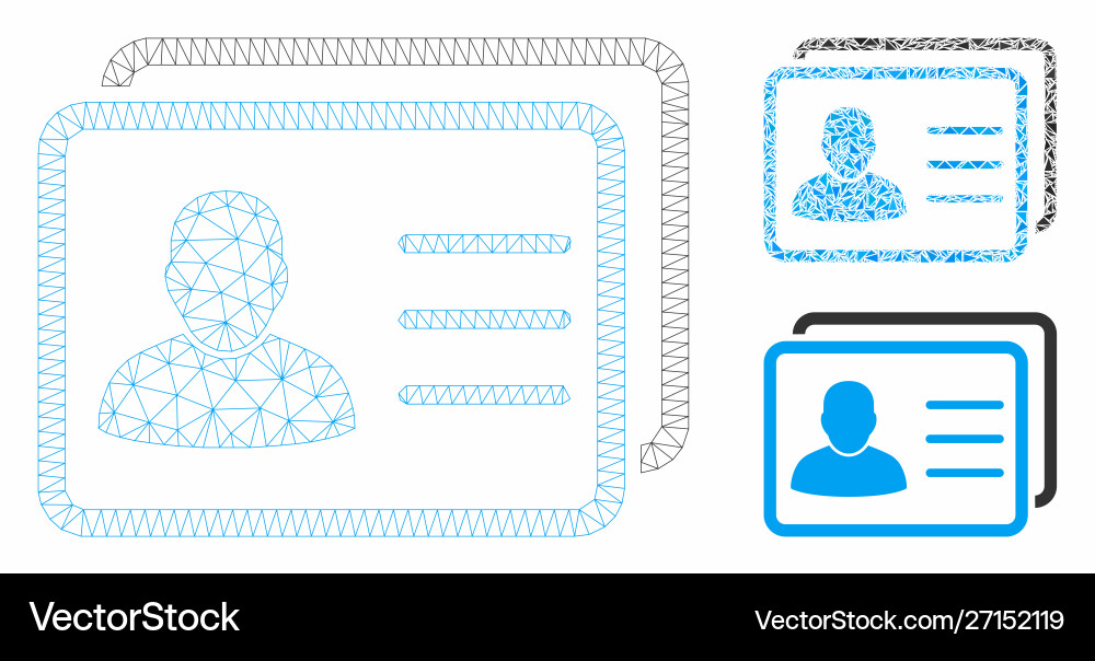 User profiles mesh network model User profiles mesh network model vector image