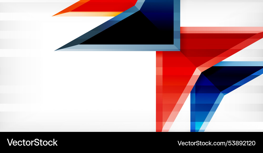 Arrows with 3d effect abstract background Vector Image