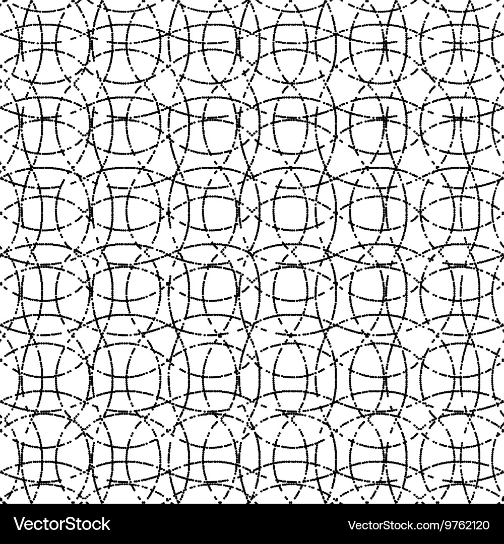 Dotted waved pattern on background vector image