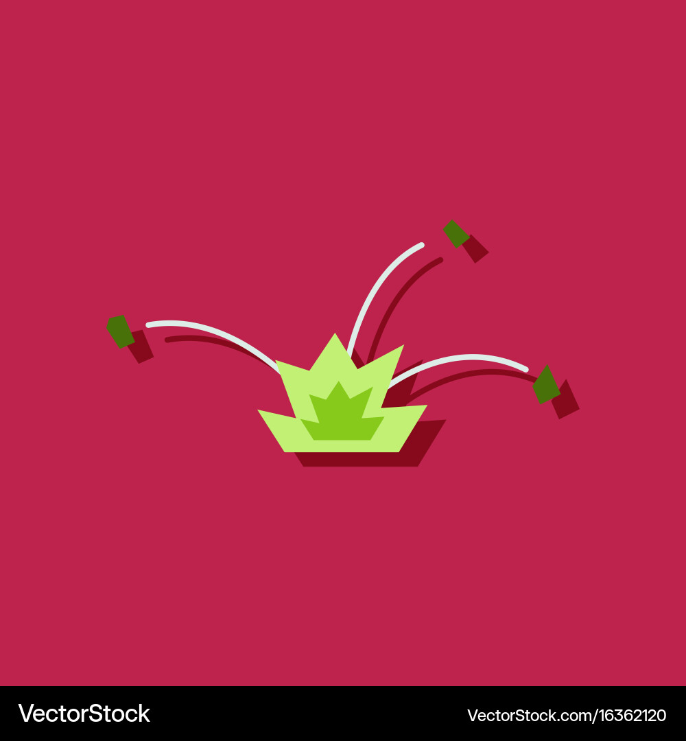 Flat icon design collection explosion and shards Vector Image