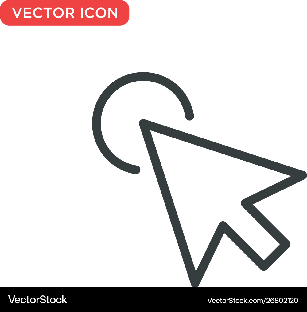Pointer cursor icon design Pointer cursor icon design vector image