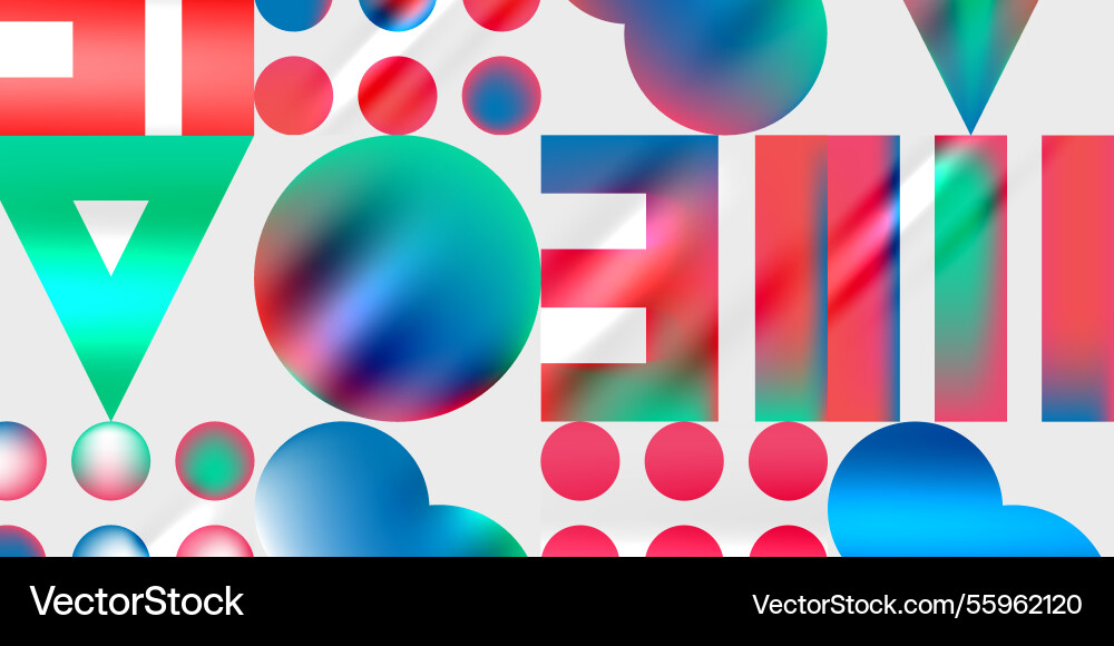 Triangles circles squares rectangles design Triangles circles squares rectangles design Vector Image