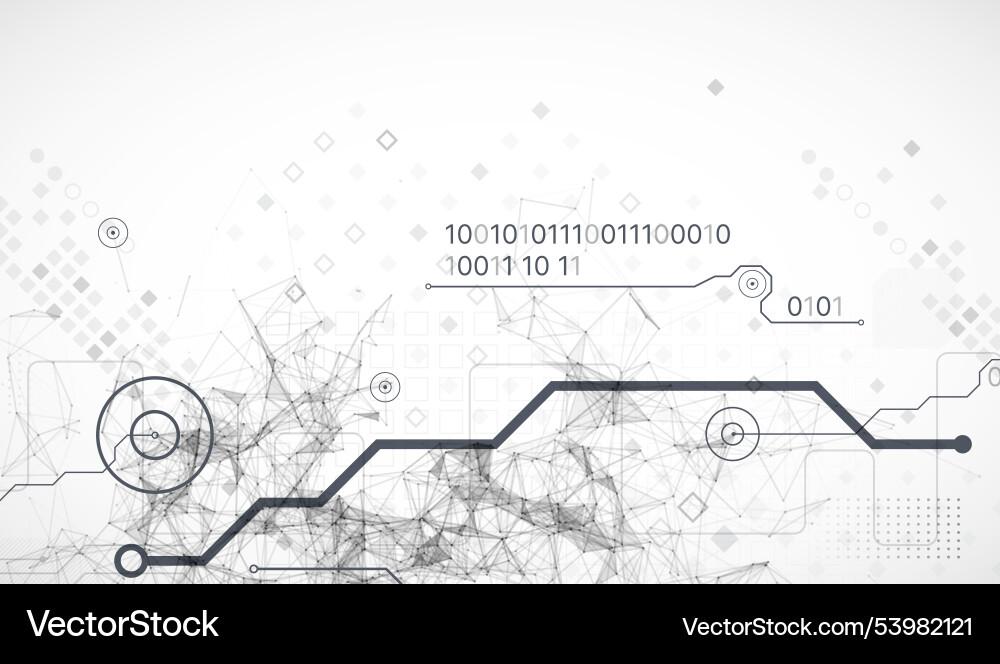 Abstract background on technological Vector Image