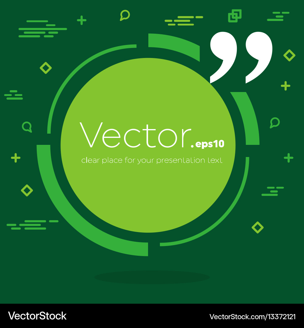 Abstract concept empty speech square quote Vector Image