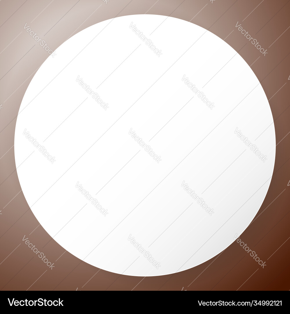Circle orb sphere with blank empty space vector image