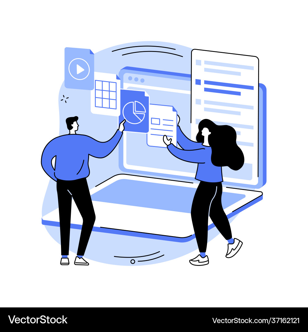 Document management soft abstract concept Document management soft abstract concept vector image