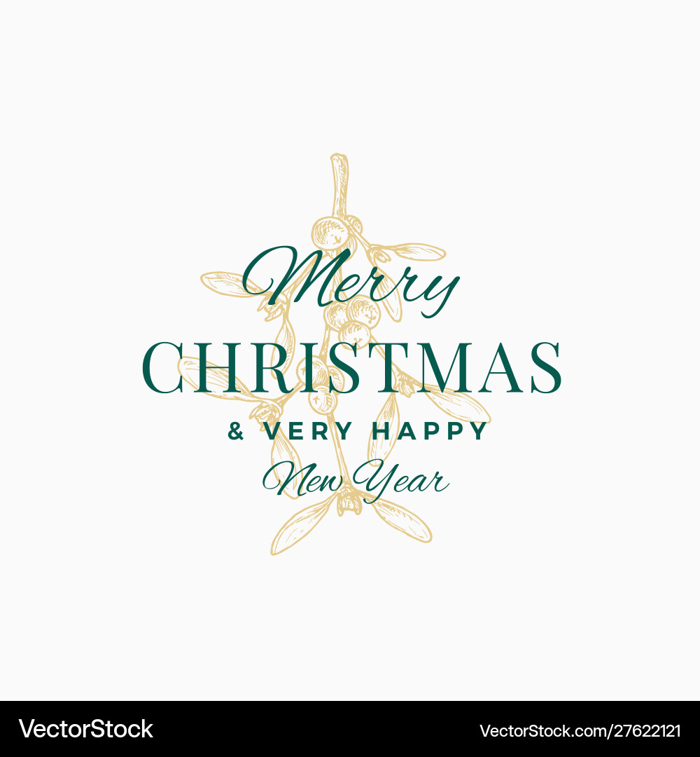 Merry christmas abstract retro label logo Merry christmas abstract retro label logo vector image