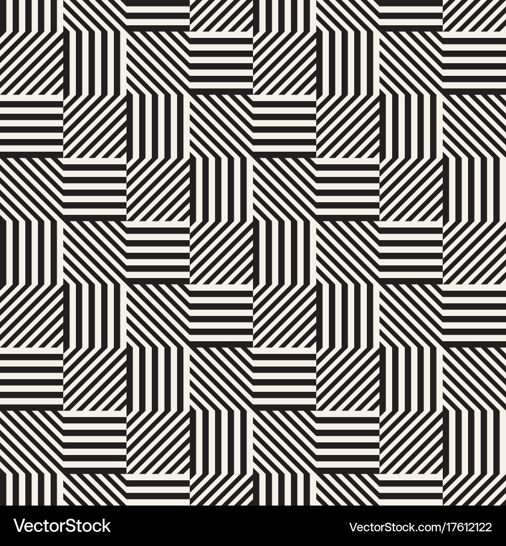 Abstract geometric pattern with stripes lines Vector Image