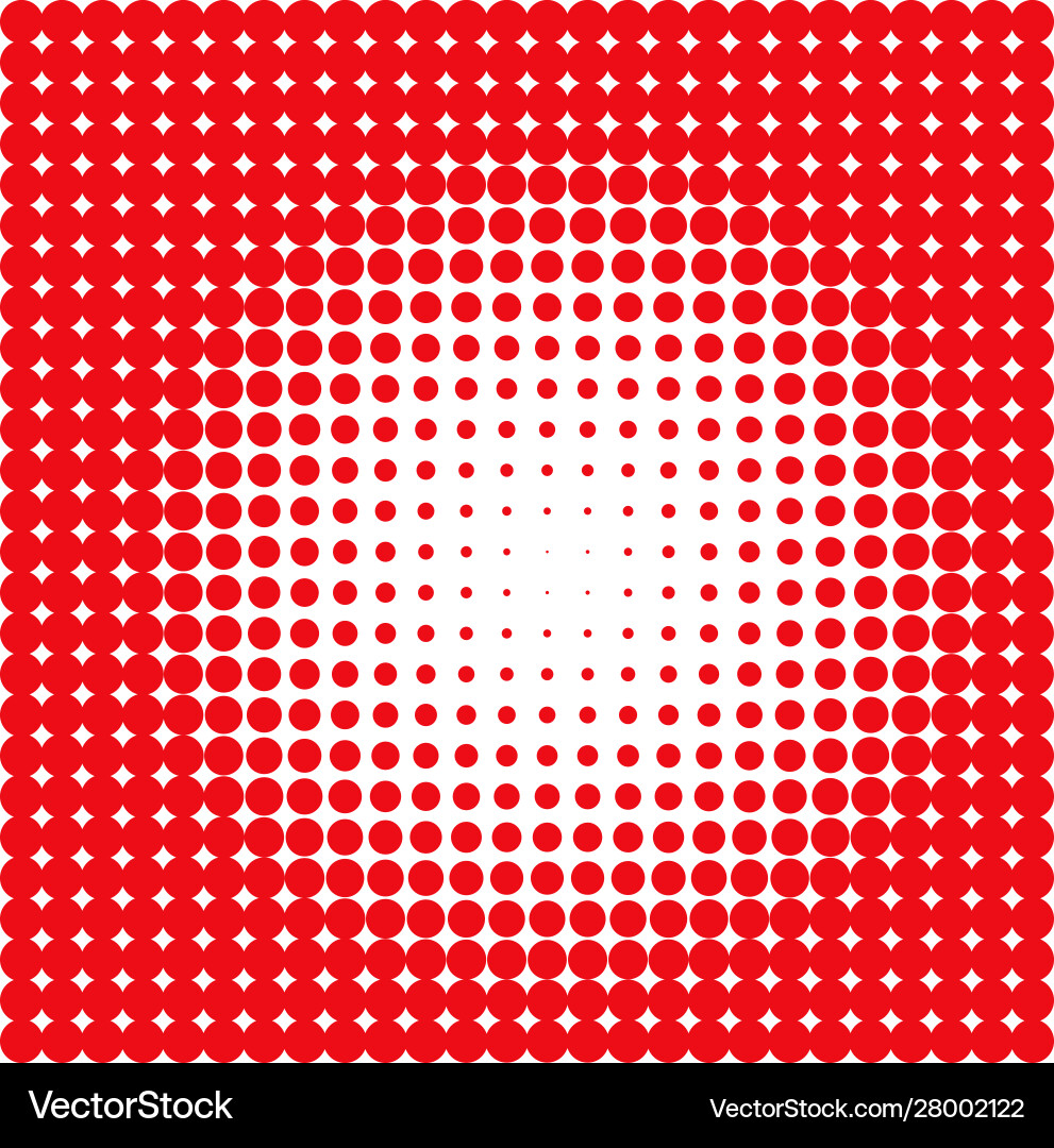 Dense Red Circle Pattern vector image