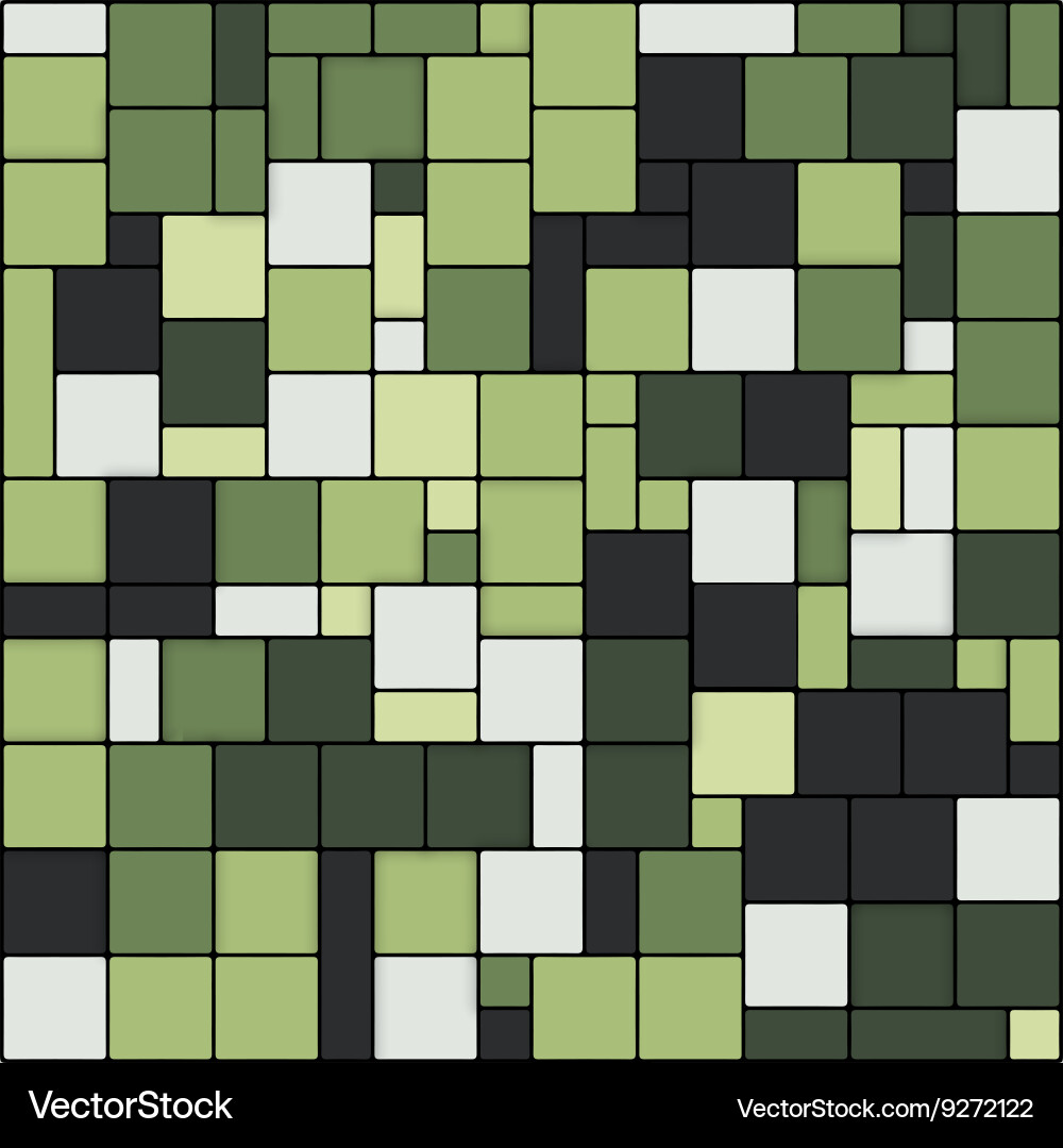 Geometric pattern with color rectangle vector image