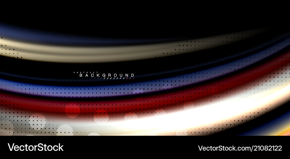 Multicolored wave lines on black background design Multicolored wave lines on black background design vector image