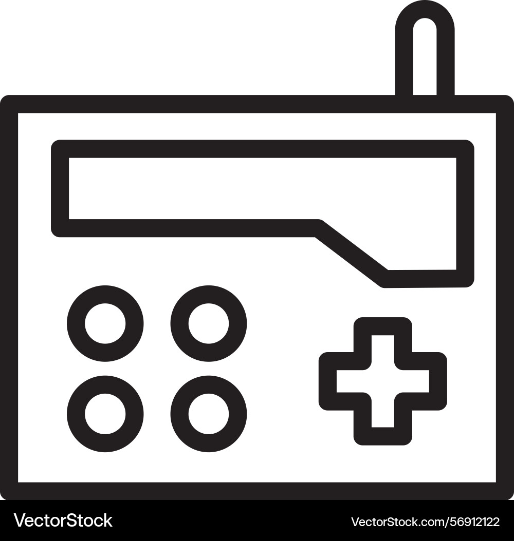 Pager linear style icon design vector image