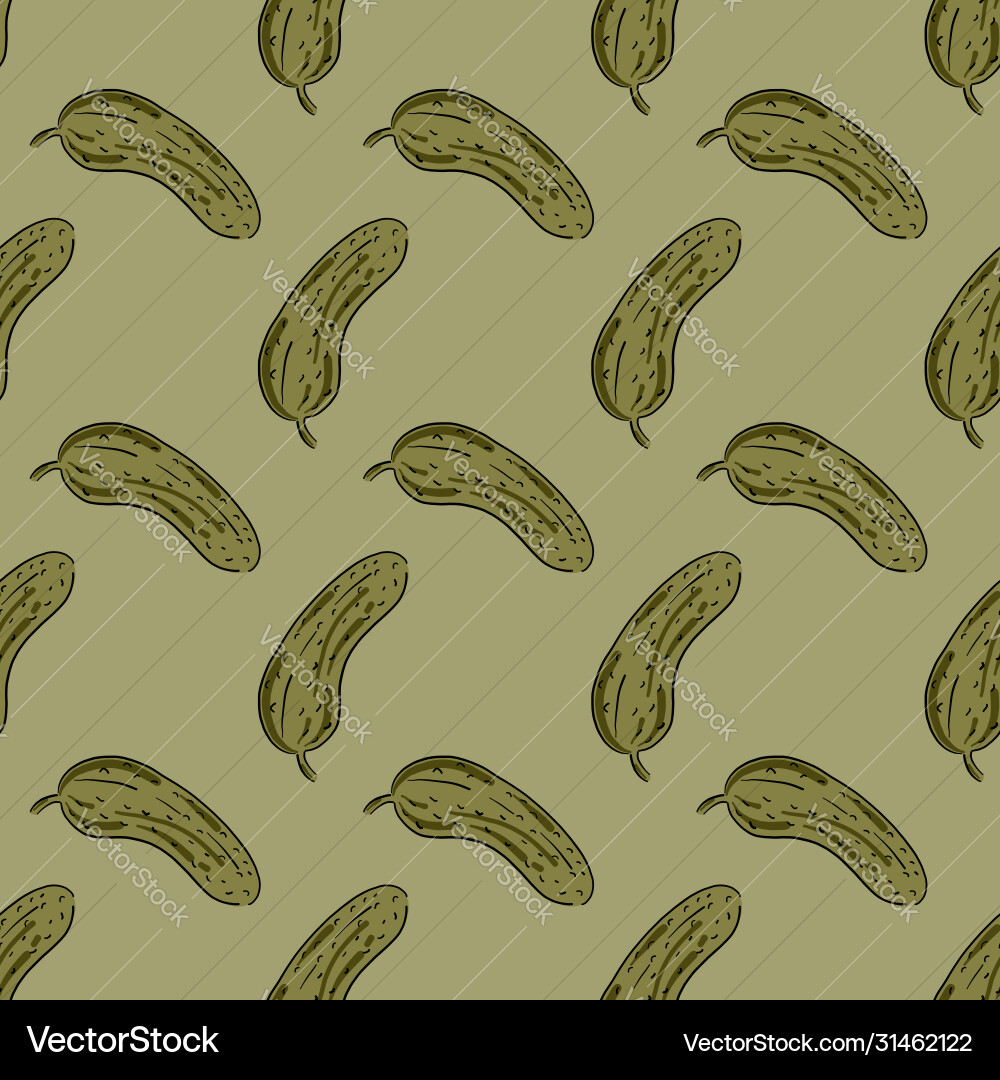 Pickles Pattern - Seamless Texture vector image