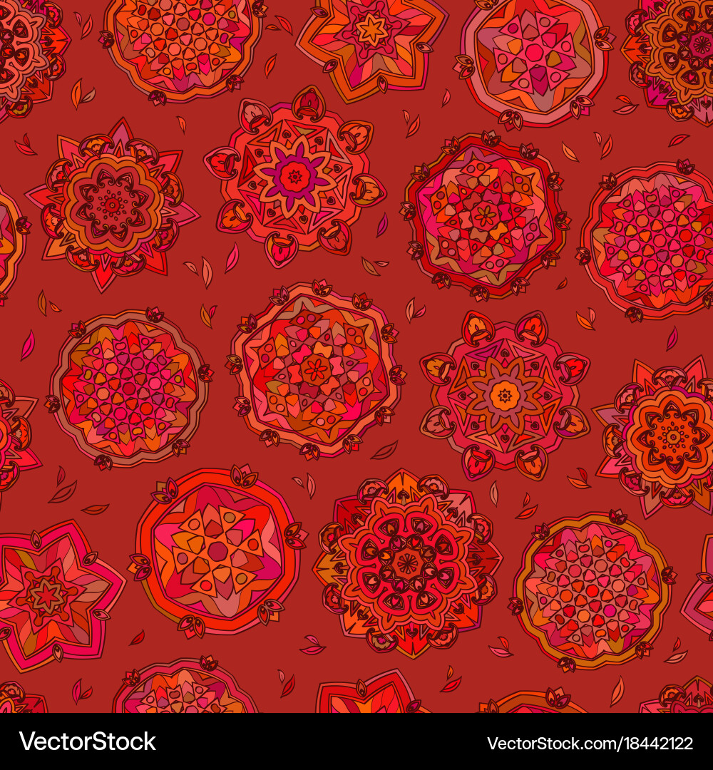 Red Circle Pattern Vector Image