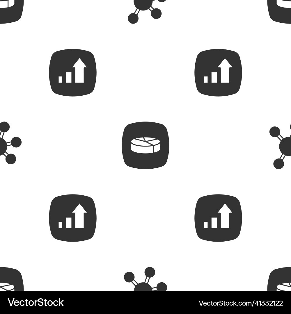 Set project team base pie chart infographic Vector Image