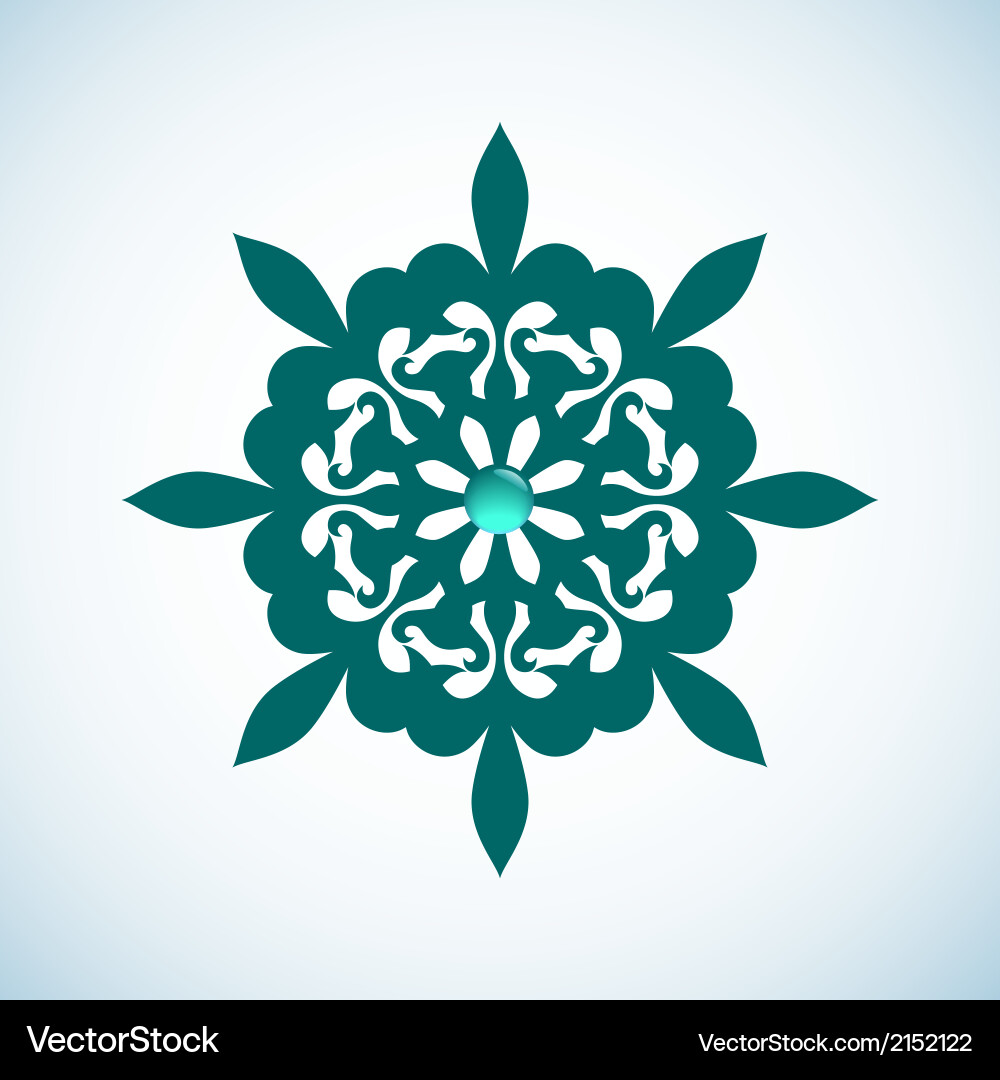 Snowflake element Vector Image