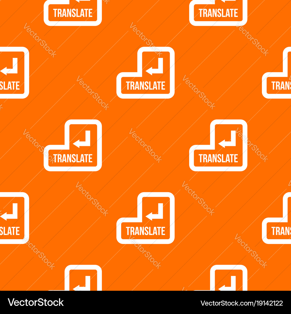 Translate button pattern seamless vector image