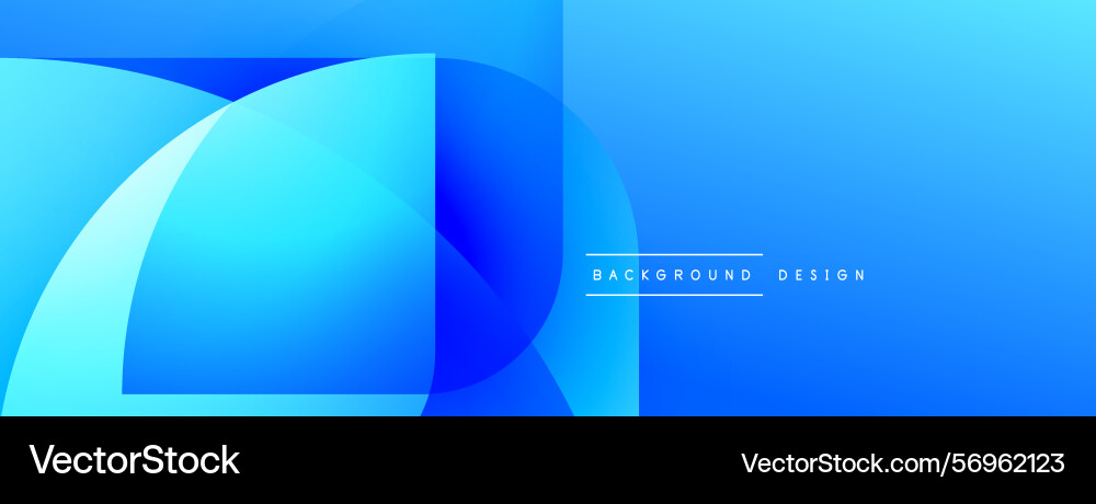 Abstract blue gradients create dynamic shapes Vector Image