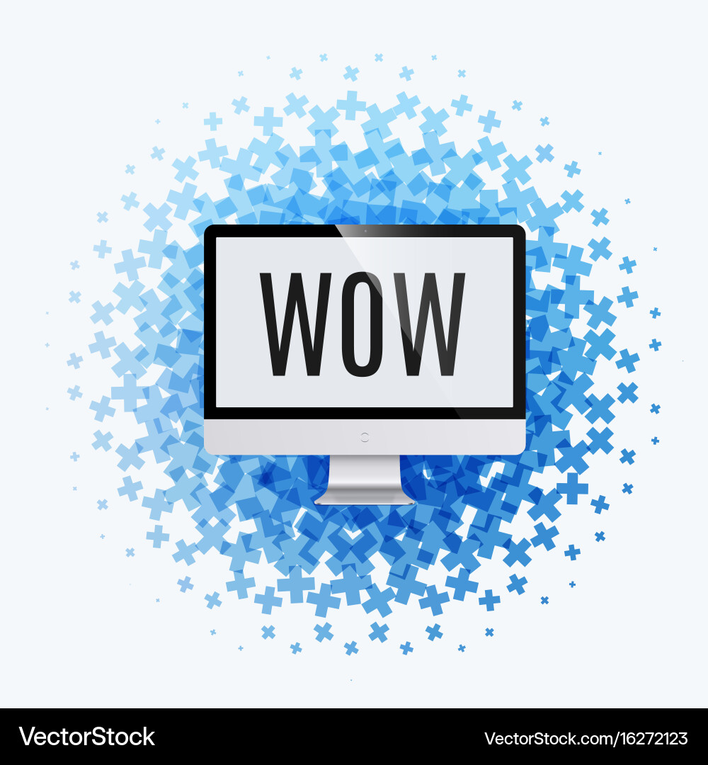 Abstract design elements with cross Vector Image