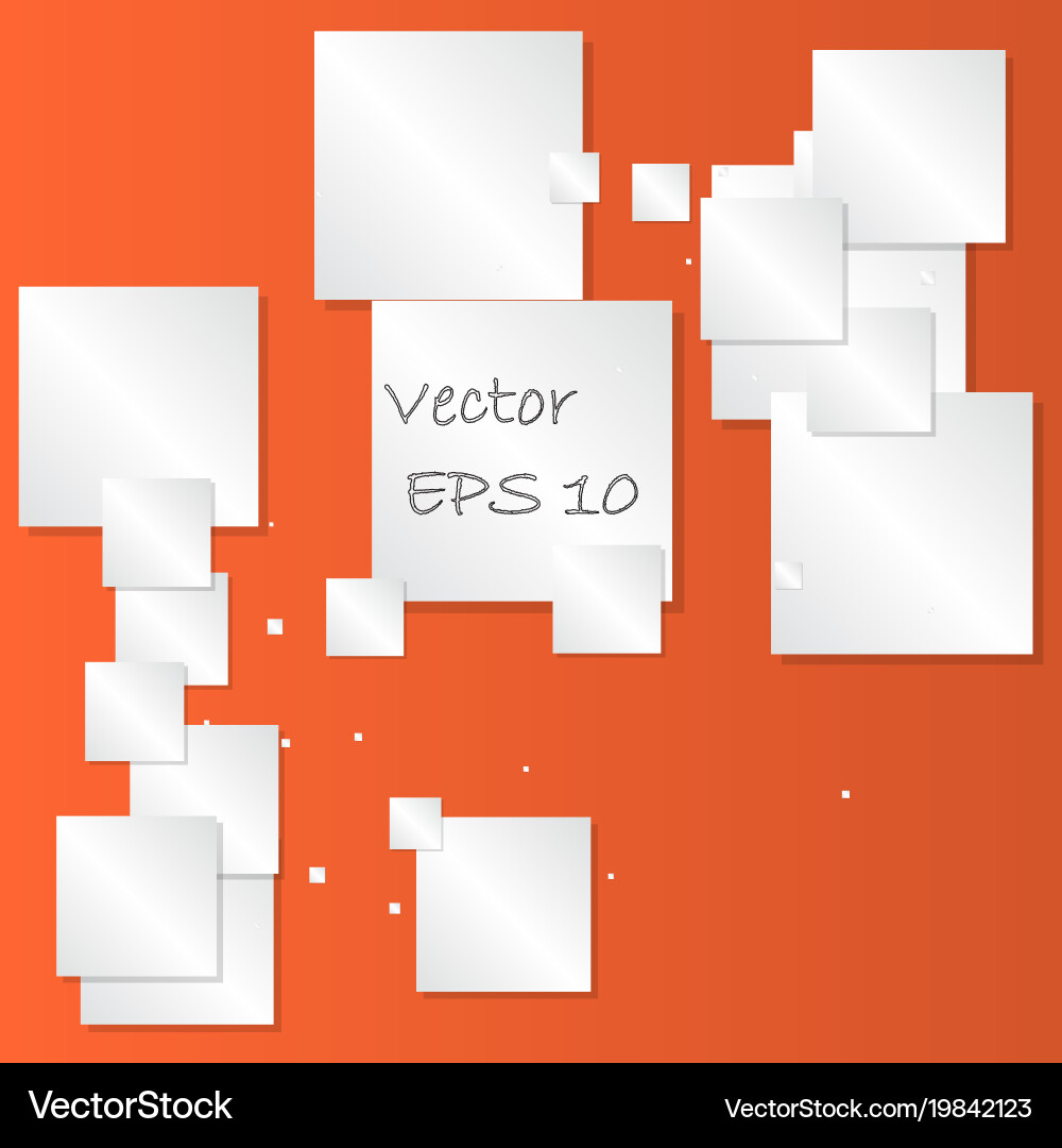 Abstract square text box composition Vector Image