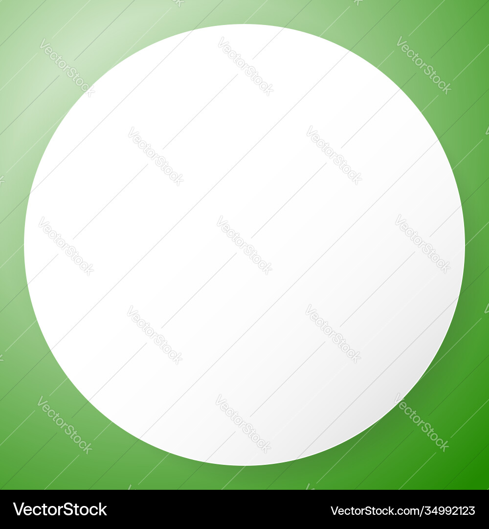 Circle orb sphere with blank empty space vector image