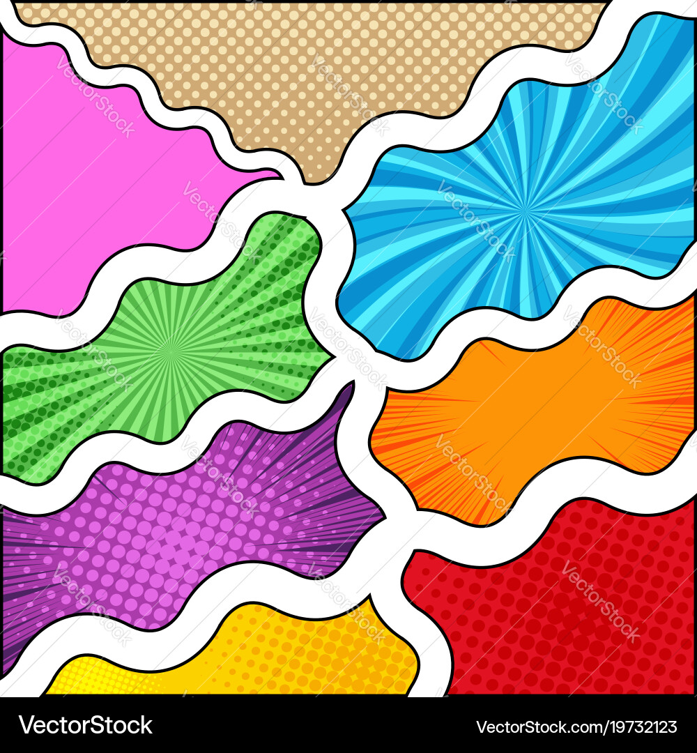 Comic book composition Royalty Free Vector Image