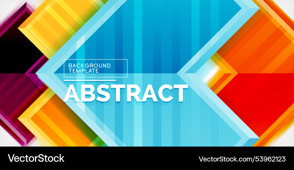 Dynamic Geometric Arrow Background vector image