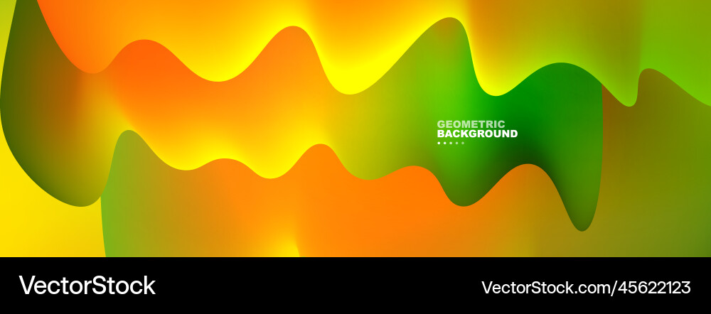 Dynamic liquid waves abstract background Vector Image