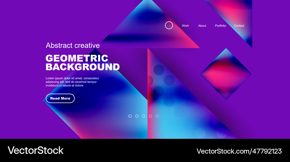 Geometric elements - squares and triangles Vector Image