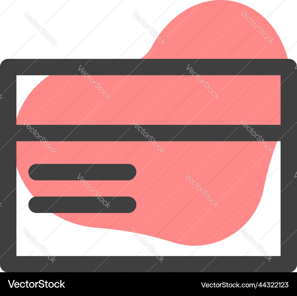 Interface card on a white background Vector Image
