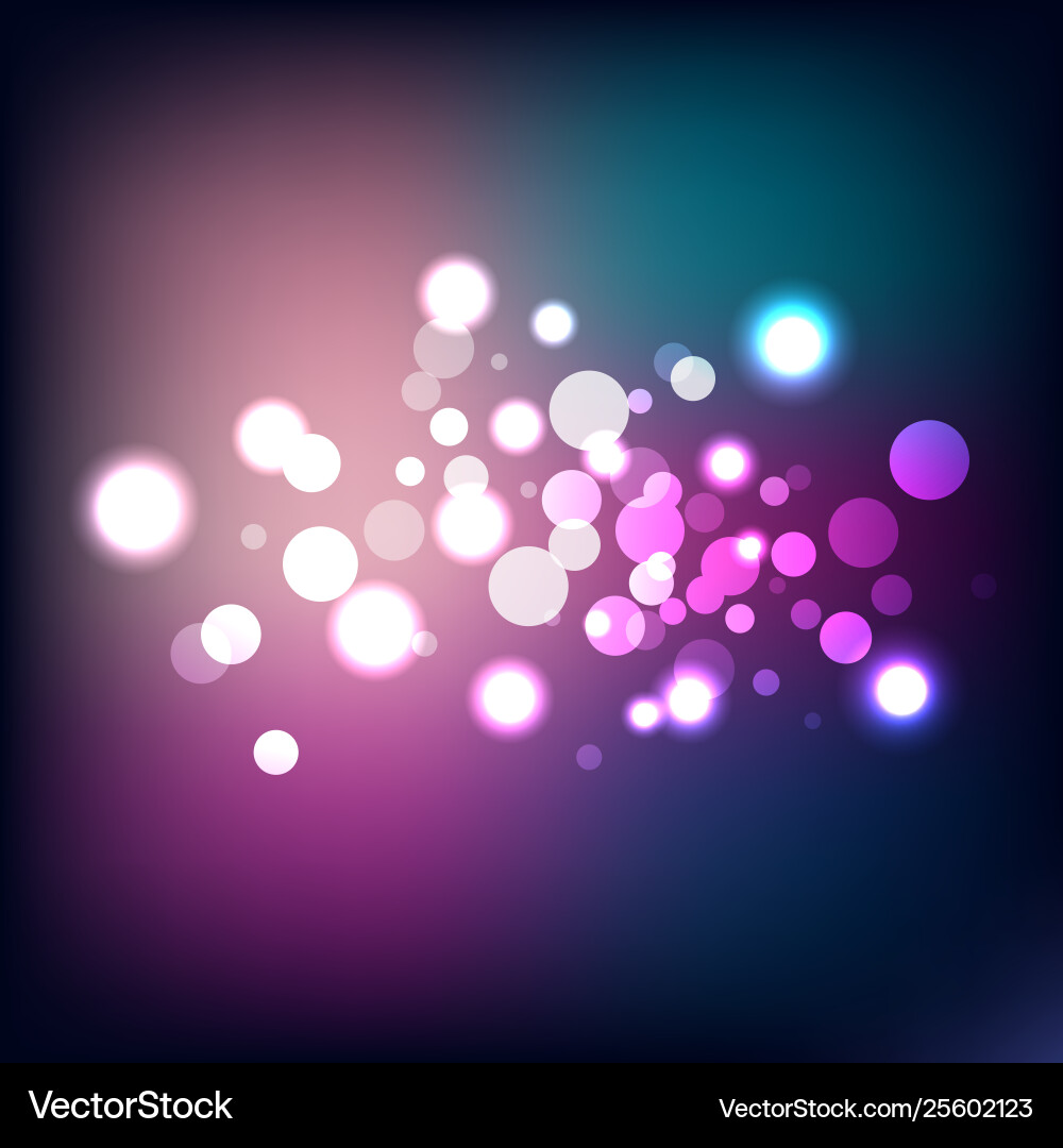 Light bokeh abstract background vector image