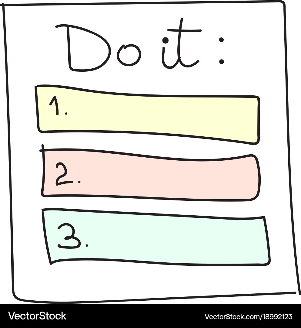 Outline check to do list bullet vector image
