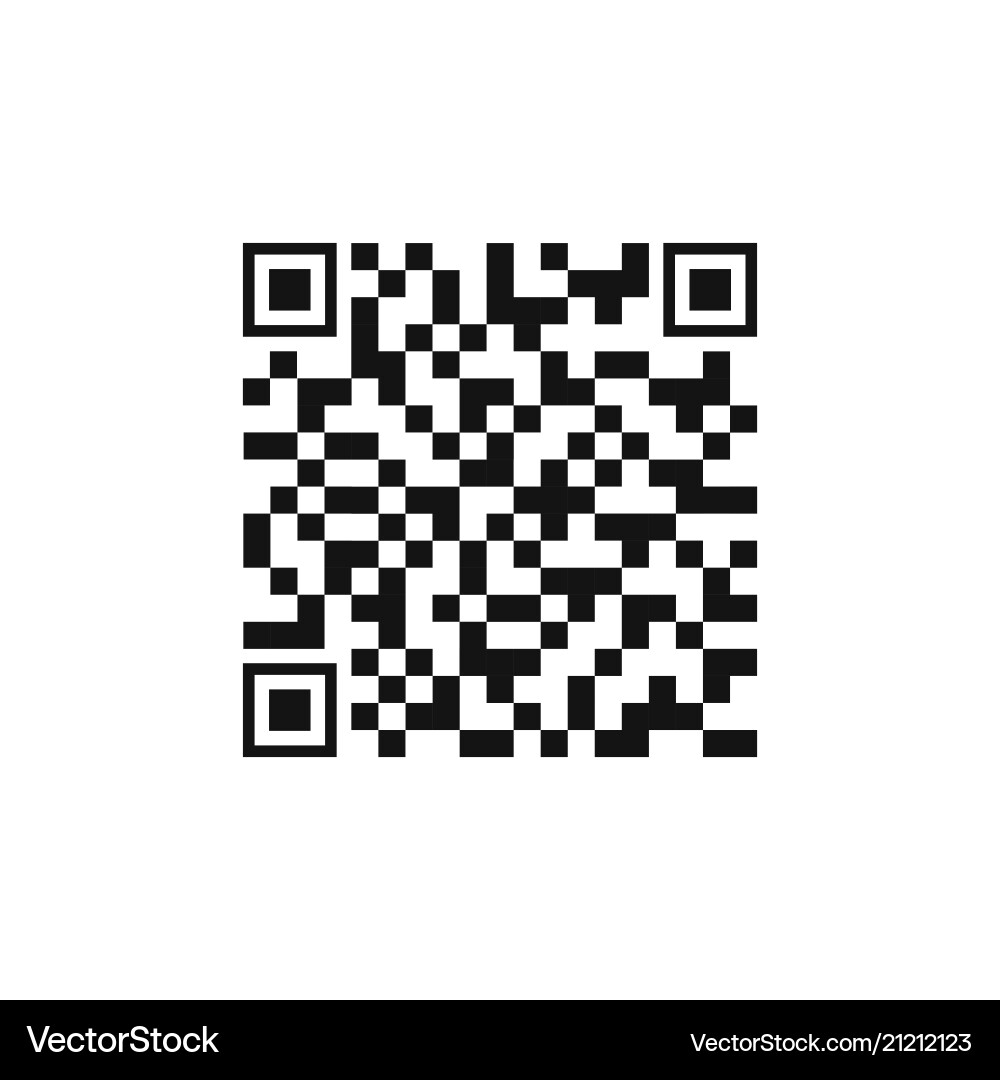 Qr code sample for smartphone scanning Qr code sample for smartphone scanning vector image
