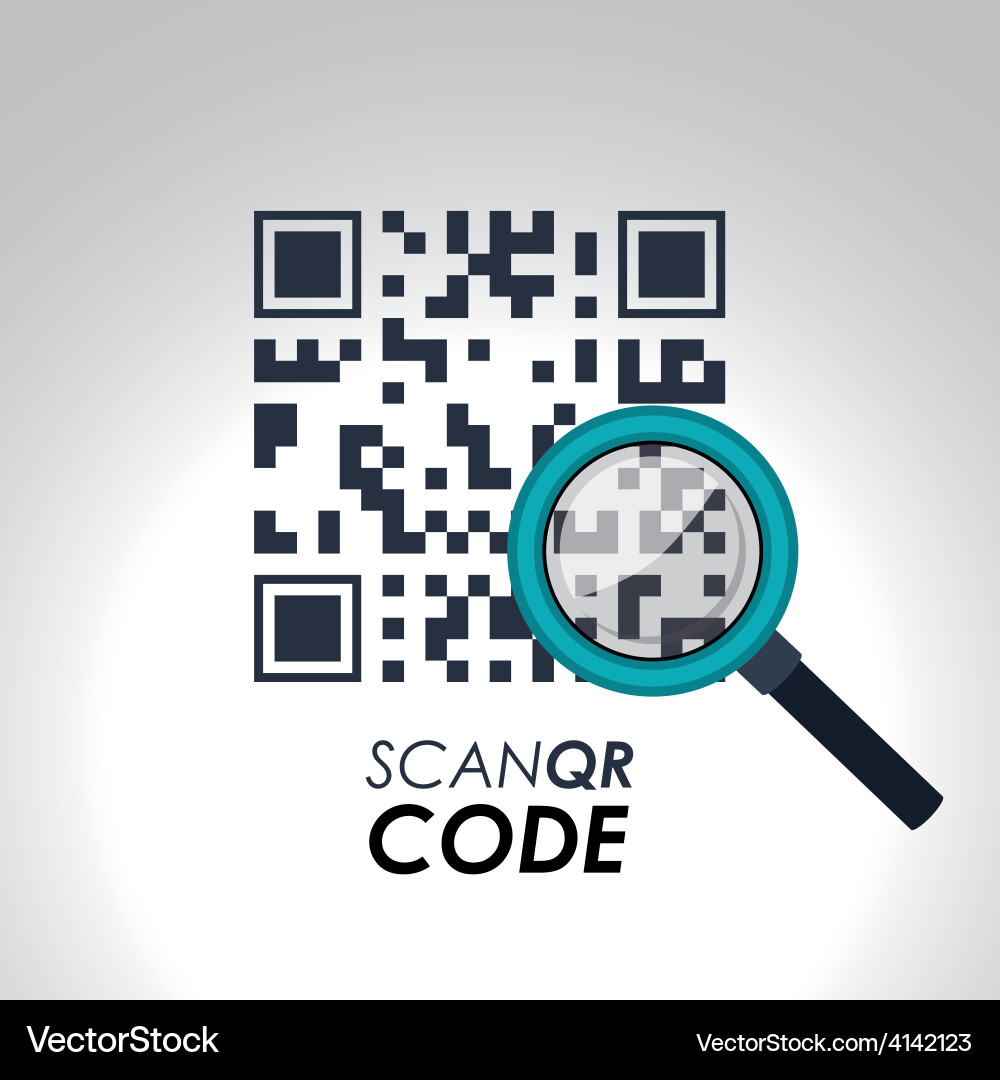 Scan qr code design Vector Image