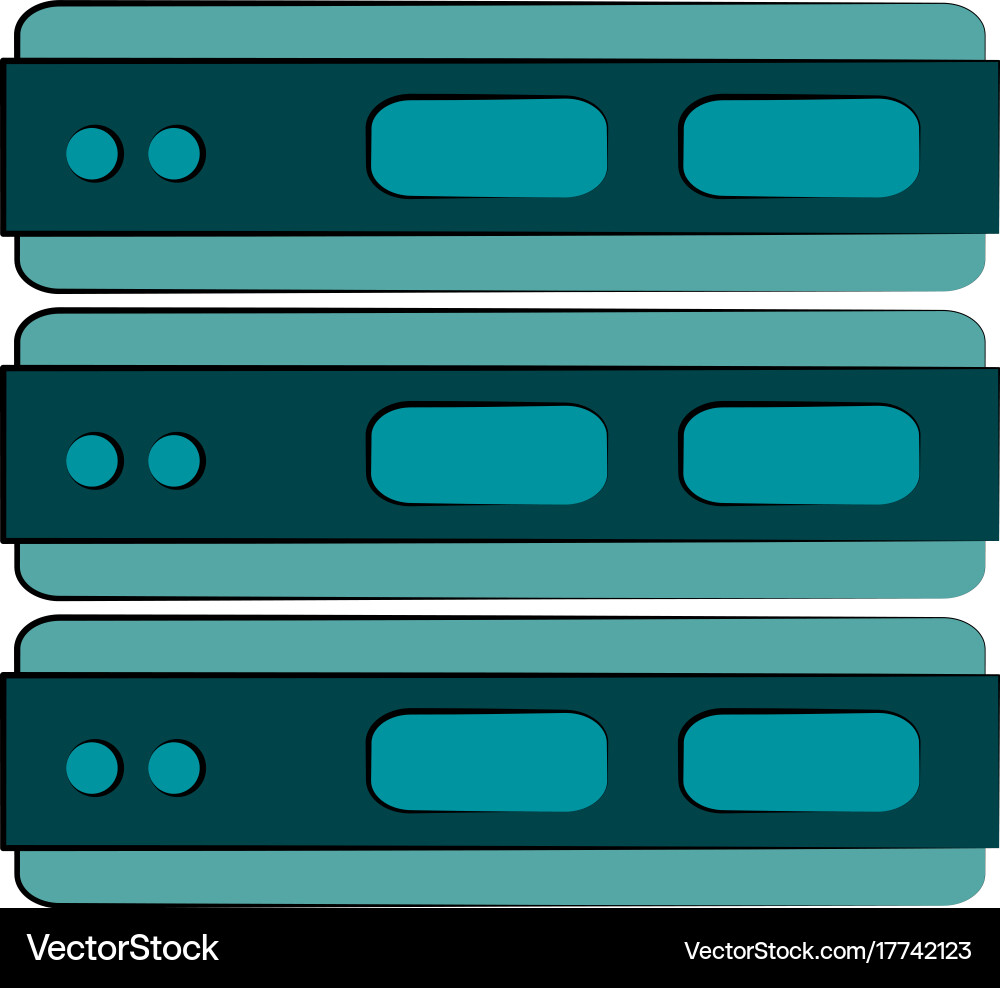 Servers web hosting icon image Vector Image